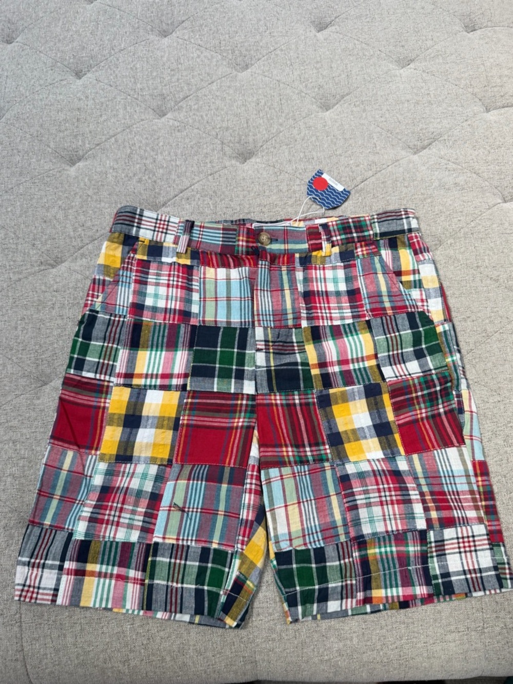 NWT CLASSIC PREP CPC HUDSON madras patchwork preppy SHORTS